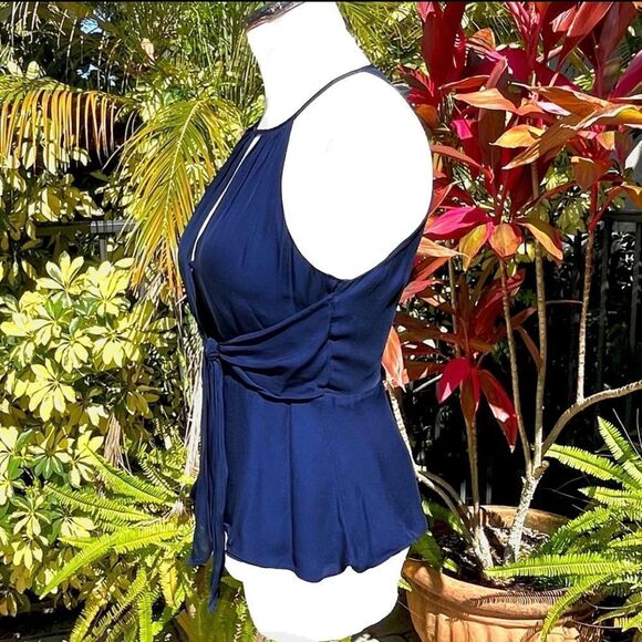 Parker Sally Tie Front Keyhole Blouse - Picture 2 of 6